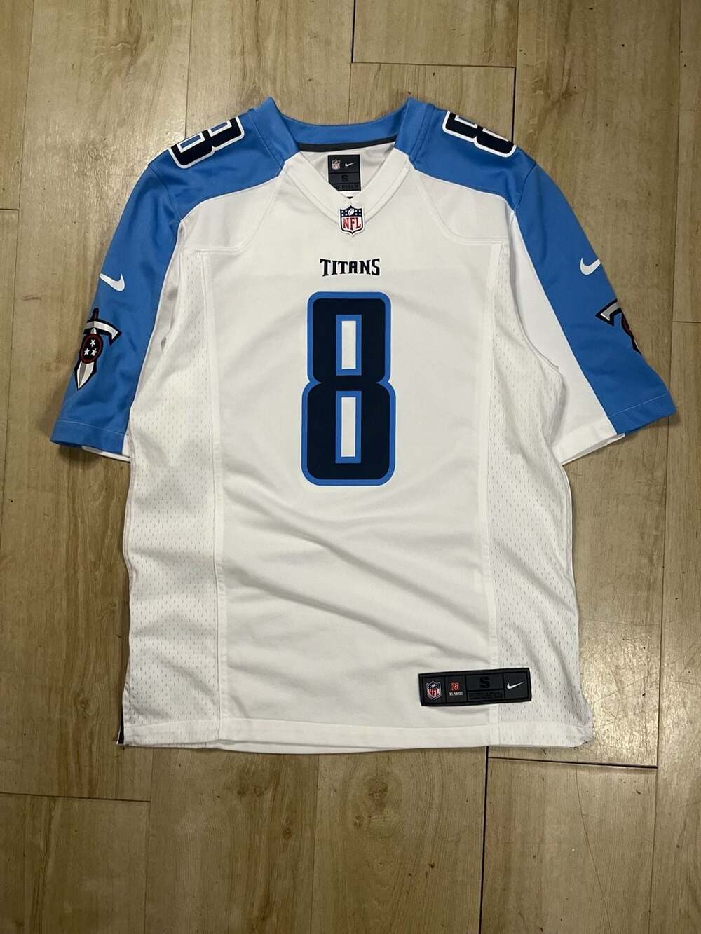 Nike Tennessee Titans Marcus Mariota 8 Away Game Jersey
